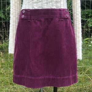 Purple Corduroy Skirt